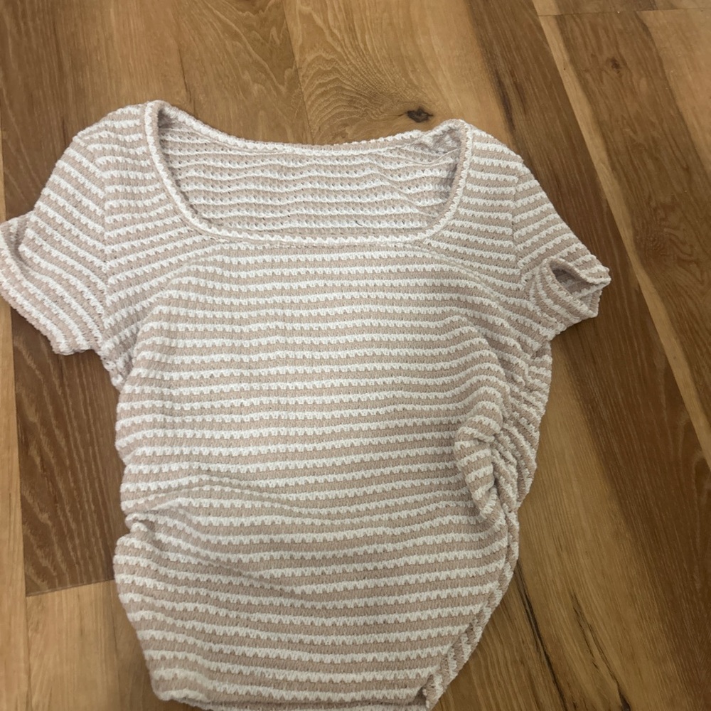 Striped Cream Women's Top